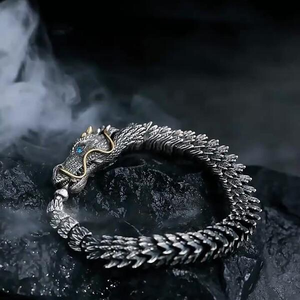 Браслет M00288-2 Дракон из меди L 22 см - фото 9 Браслет M00288-2 Дракон из меди L 22 см - фото 9