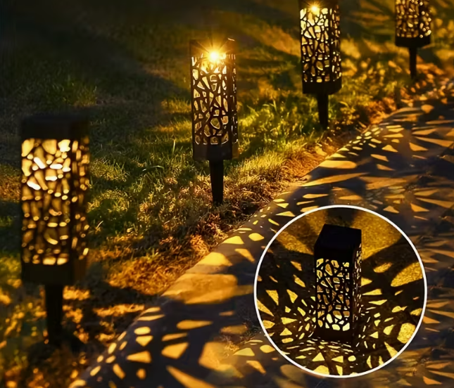Садовий світильник на сонячній батареї ажурний для газону Тепле біле світло (1707) - фото 13