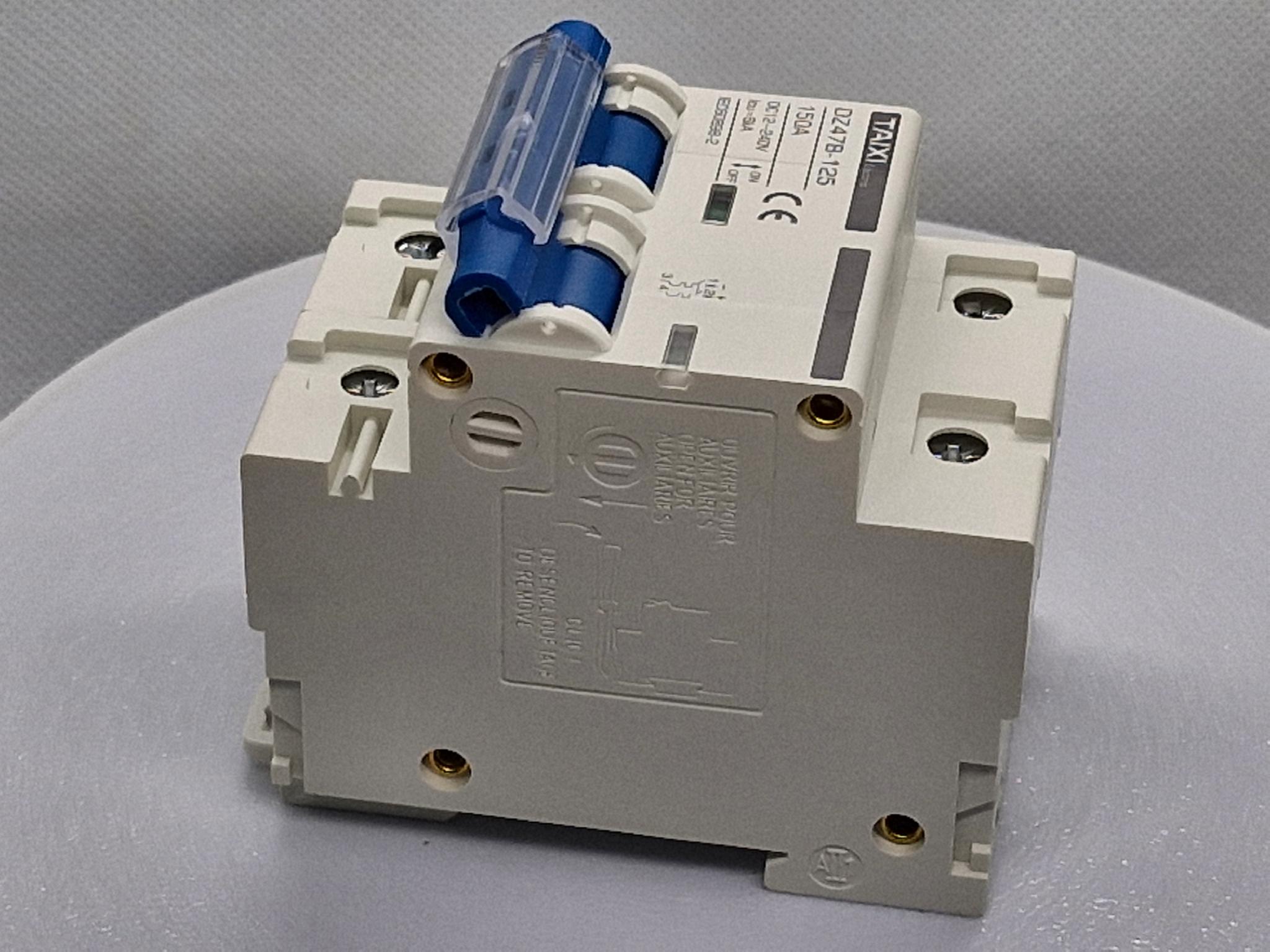 Выключатель постоянного тока автоматический TAIXI DC 150 А двухполюсный от 12 до 240 В DC 150A 2P PV 6Ka DIN АКБ DZ47B-125 (95240730) - фото 6