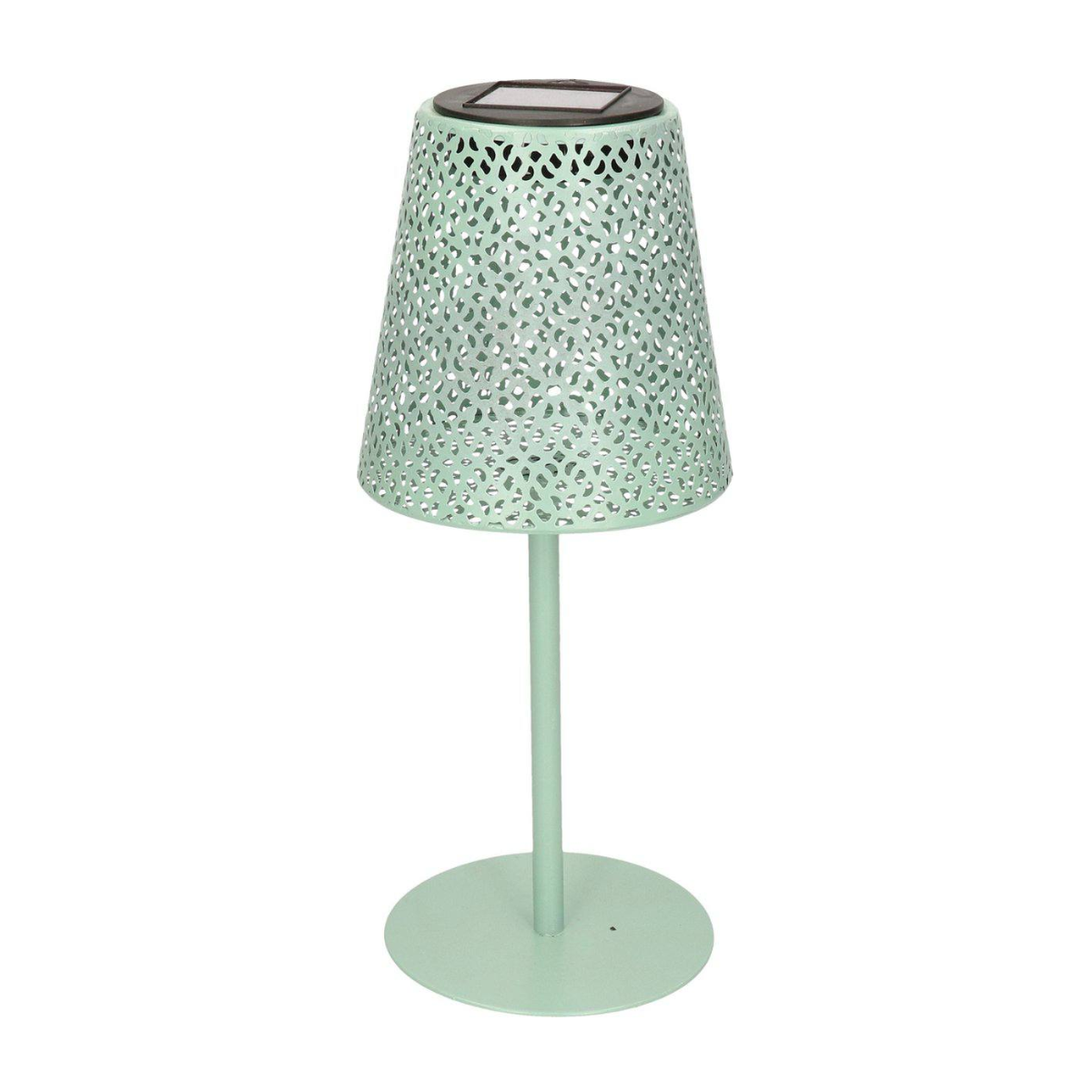Лампа солнечная настольная садовая Solar Table Lamp LED металл 28 см Зеленый (SL-2878-GR)