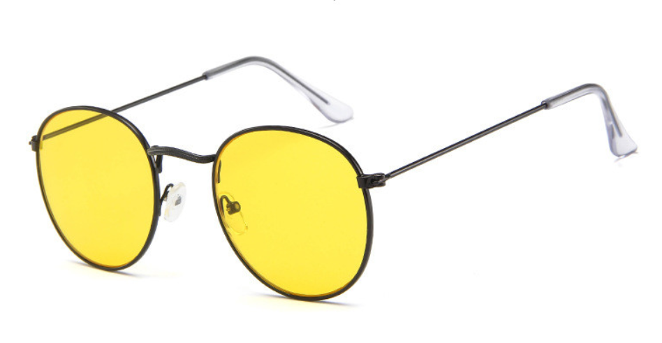 Солнцезащитные ретро очки в стиле Ray Ban Желтый с черным