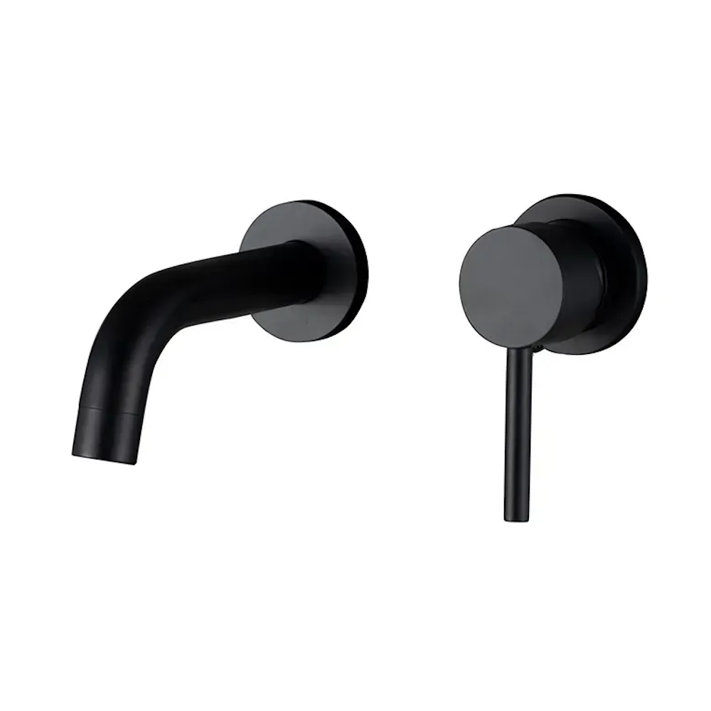 Змішувач для раковини VBI Milano прихованого монтажу Чорний (VBI-050102BL)