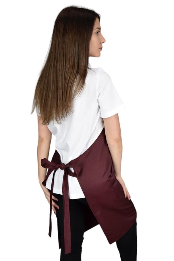 Фартух універсальний з нагрудником до колін Стандарт LuxForm Бордовий (4789) - фото 2 Фартух універсальний з нагрудником до колін Стандарт LuxForm Бордовий (4789) - фото 2