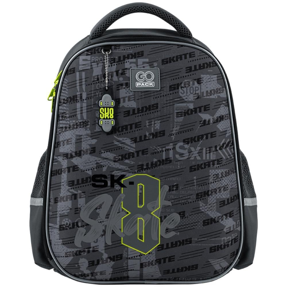 Рюкзак школьный GoPack Education Skate 38x28x13 см 15 л Серый (GO25-165M-8)