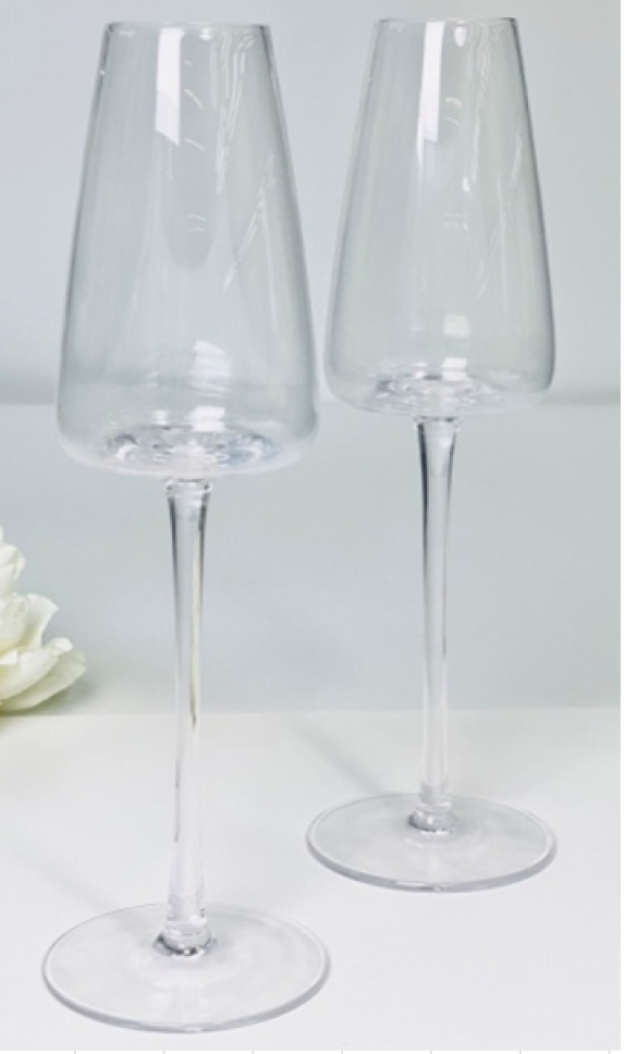 Набор бокалов для шампанского Новый стиль 6 шт. 250 мл Прозрачный (102-786)