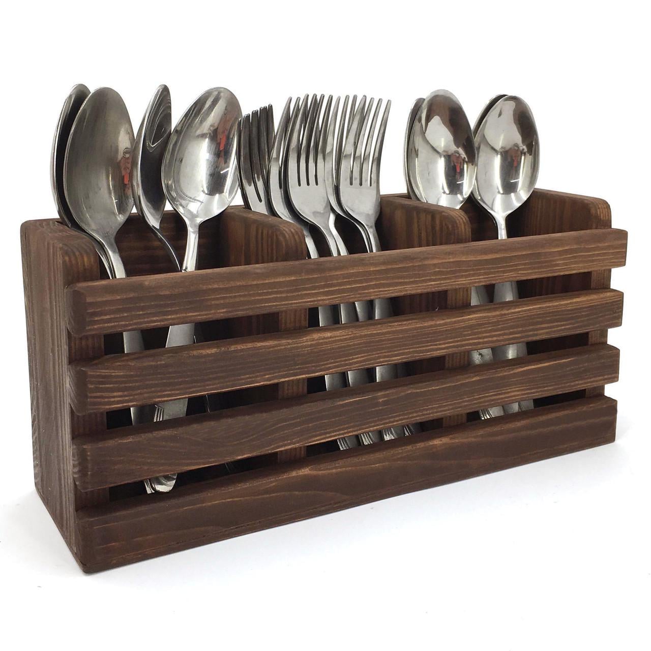 Подставка для столовых приборов из дерева Пане Капучино (Псп-001809)