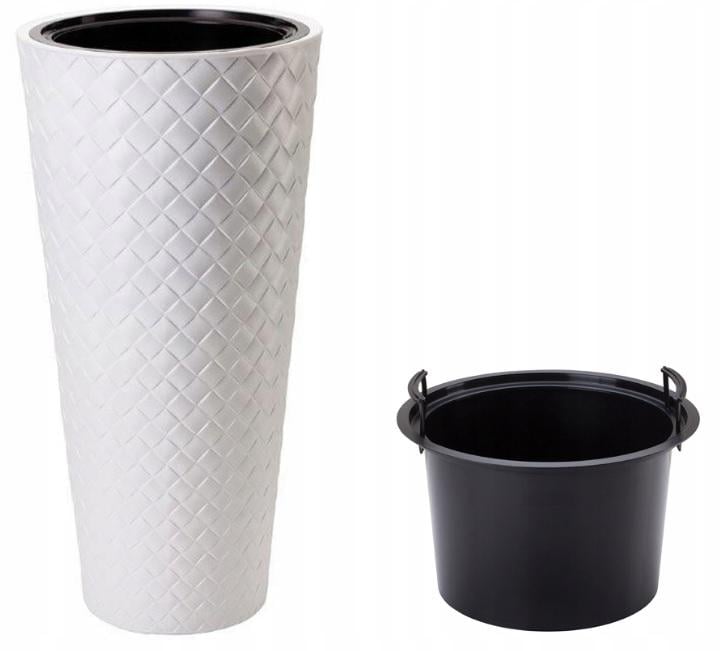 Горшок для цветов Makata Slim-40 Белый (2850-011) - фото 2 Горшок для цветов Makata Slim-40 Белый (2850-011) - фото 2