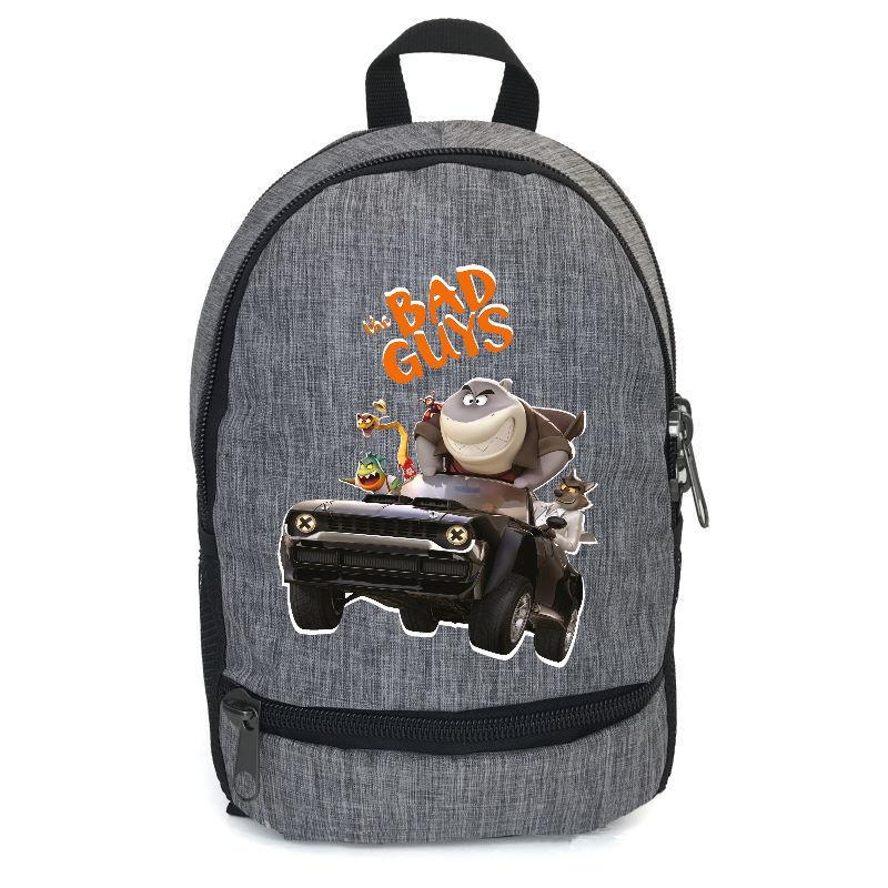 Школьный рюкзак плохие парни 001 подросток BOY 001-gry 12,5 л Серый (1657837960)