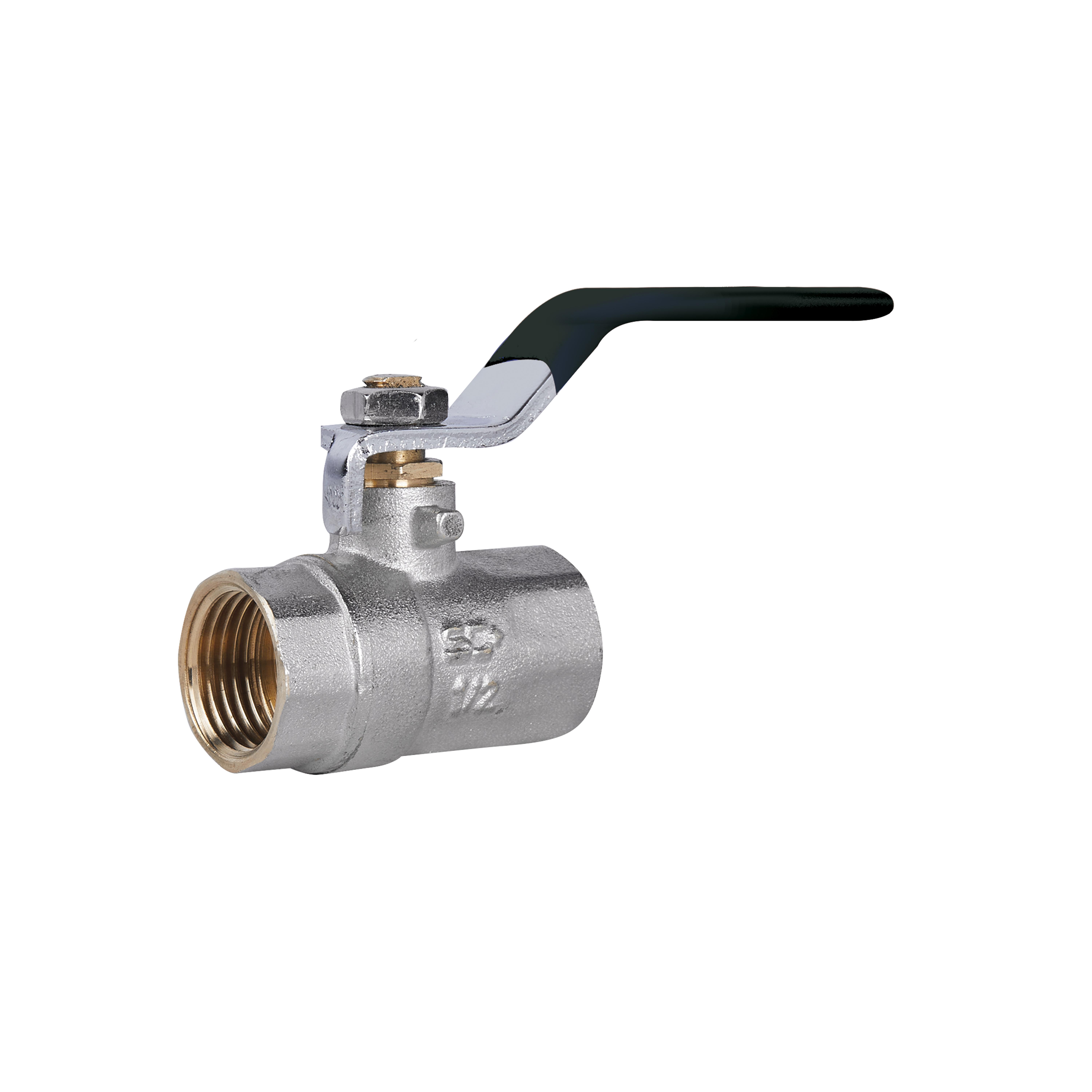 Кран шаровой SD Plus 1/2" ВР рычаг для воды (SD600W15)