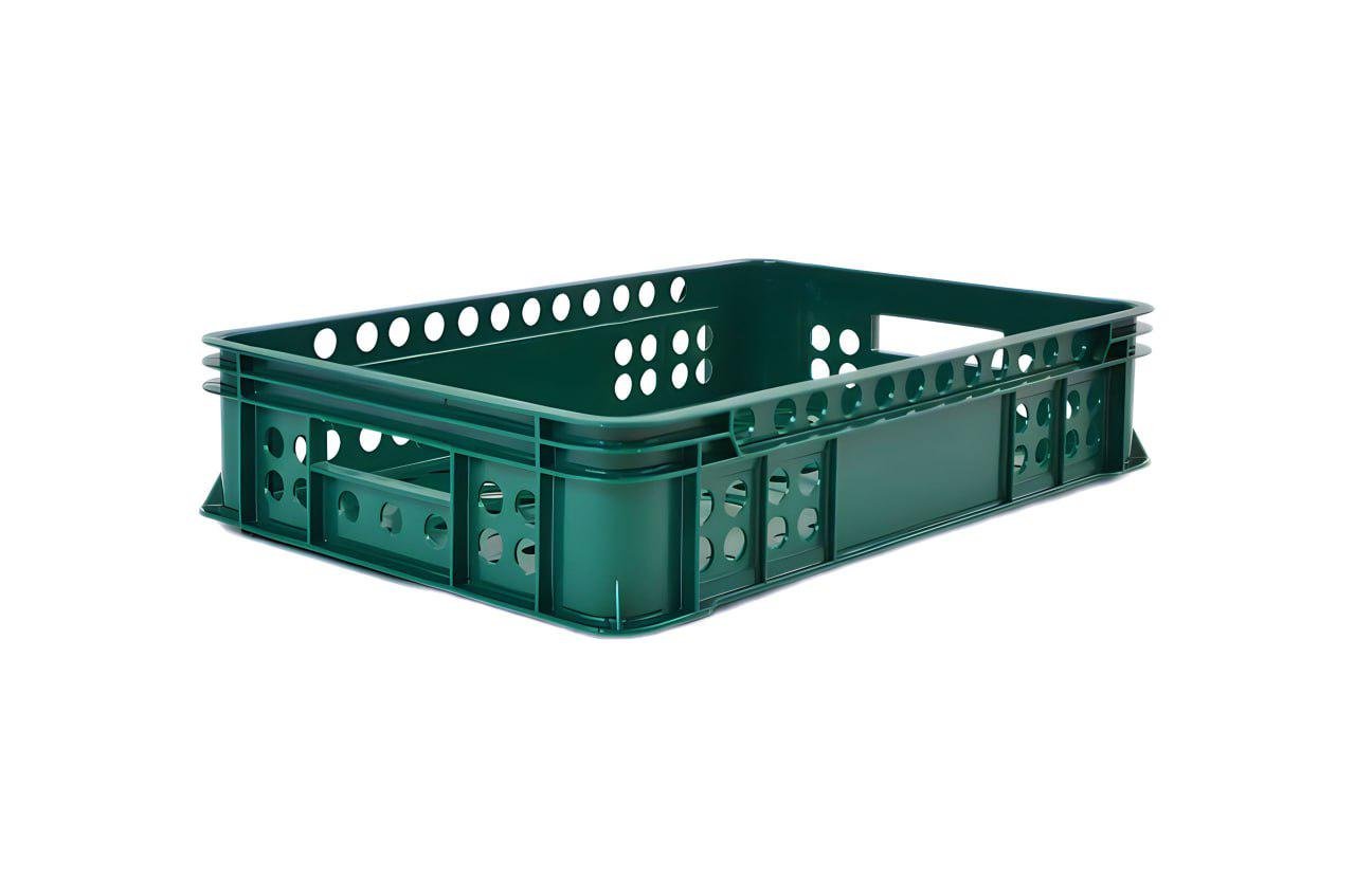 Ящик пластиковый 600х400х131 мм Зеленый (25183305)