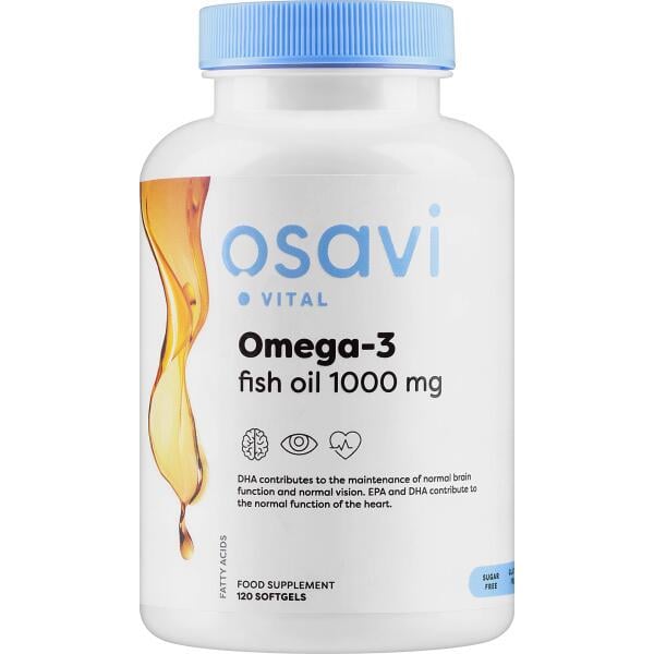 Омега 3 Osavi Omega 3 Fish Oil 1000 мг 120 softgels