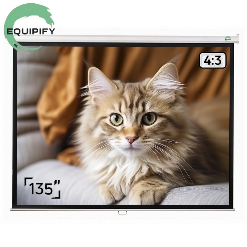 Екран для проєкторів EQUIPIFY SGM-4305 стельовий настінний 135" 274x206 см 4:3 (tf2924) - фото 2 Екран для проєкторів EQUIPIFY SGM-4305 стельовий настінний 135" 274x206 см 4:3 (tf2924) - фото 2