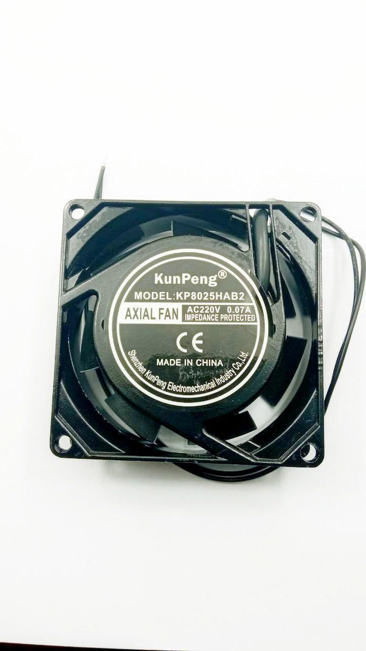 Вентилятор KunPeng KP8025НАВ2 80x80x25 мм 220VAC 0,07A (33425)