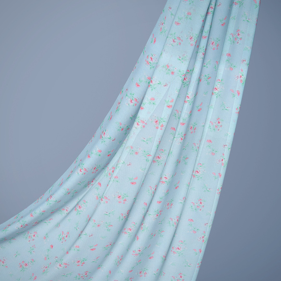 Ткань шифон IDEIA Принт Веста 1,45 м Голубой (2200004219820)