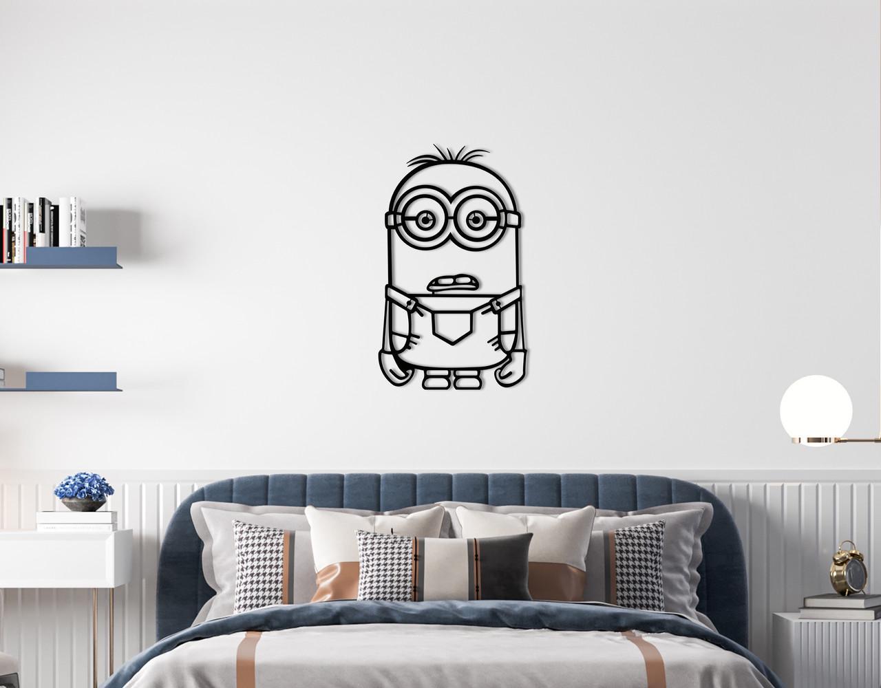 Декоративное панно на стену Upwood Decor Minion 115,5х70 Black (1577449637)