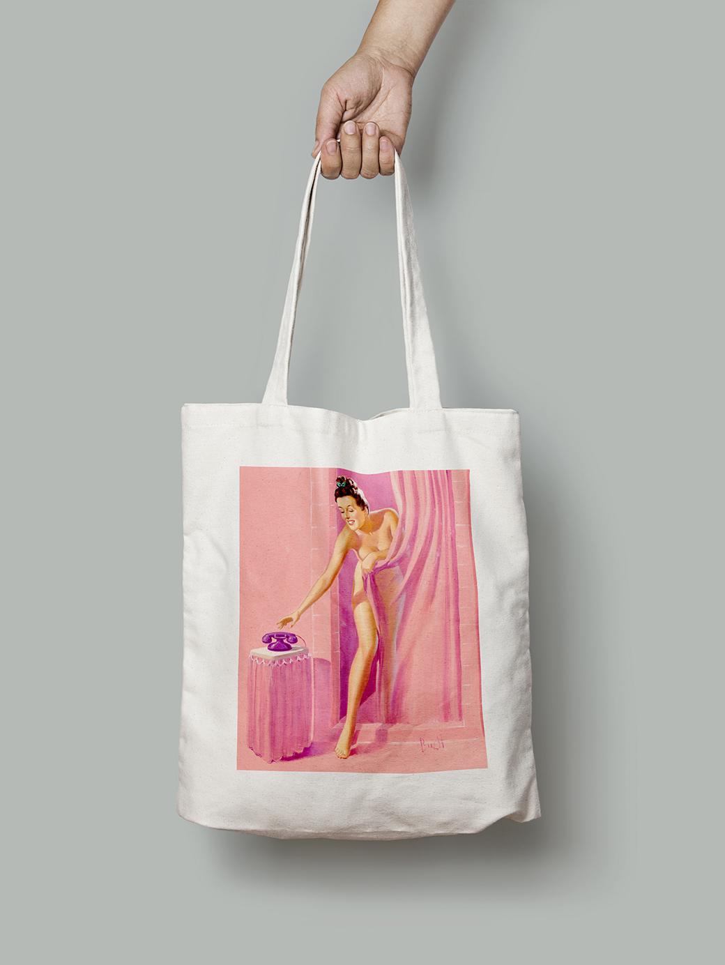 Еко-сумка Встигнути відповісти на дзвінок шопер (pin_up_0020003_Bag)