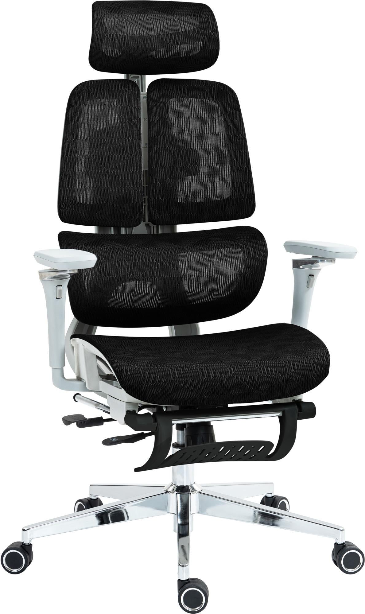 Офисное кресло GT Racer B-2450 White/Black (1574)