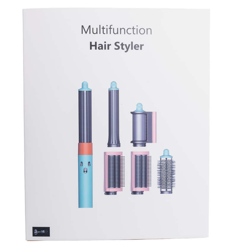 Мультистайлер для волосся Airwrap Complete Long 6 насадок Блакитний (29879066) - фото 11