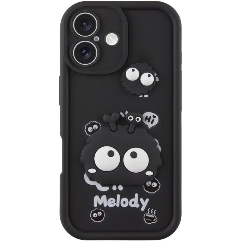 Противоударный Чехол гелевый  TPU Toys Case для Apple iPhone 16 (6.1")  Black / Melody