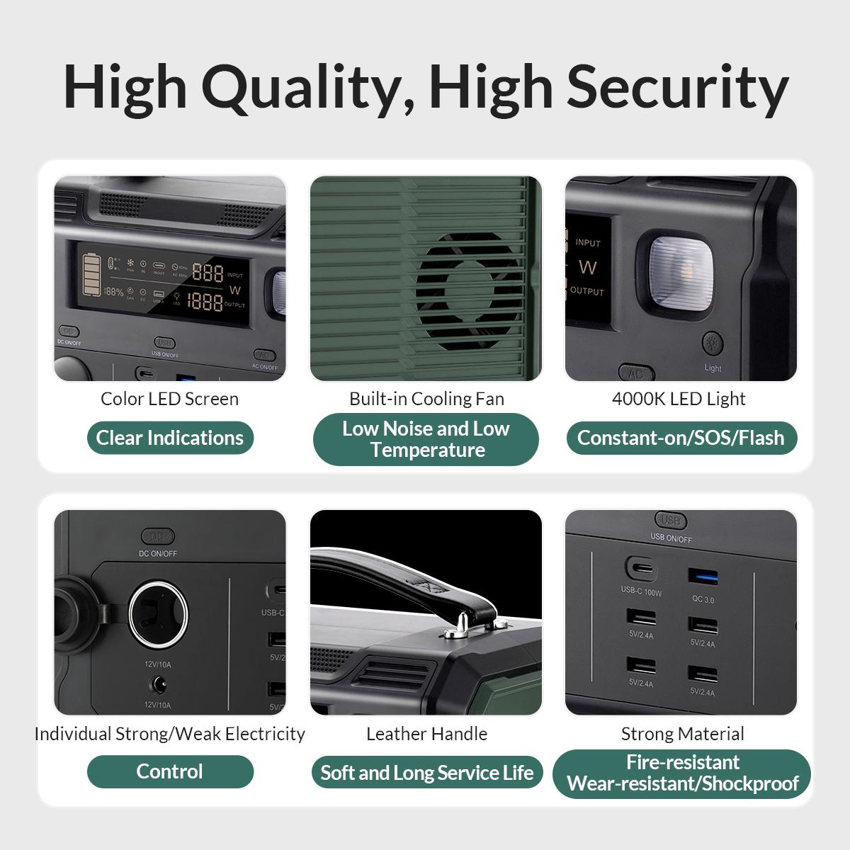 Зарядная станция Choetech 500W 505 Wh 140400 mAh (6988da2a) - фото 8 Зарядная станция Choetech 500W 505 Wh 140400 mAh (6988da2a) - фото 8