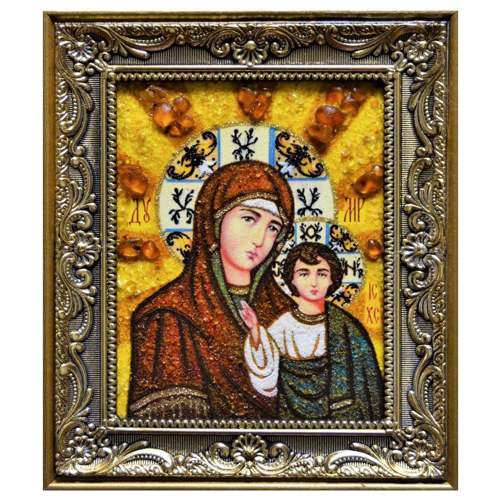 Икона Божья Матерь Казанская янтарная 20х30 см (Б0023-20х30)