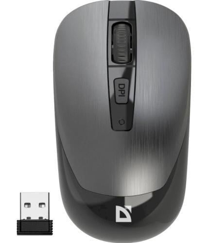 Компьютерная мышка беспроводная Defender Wave MM-995 Серебристый (52993)