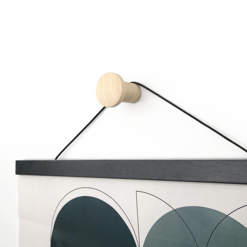 Крючок деревянный мебельный для одежды ø35 мм 1 шт. Ясен (48896) - фото 7