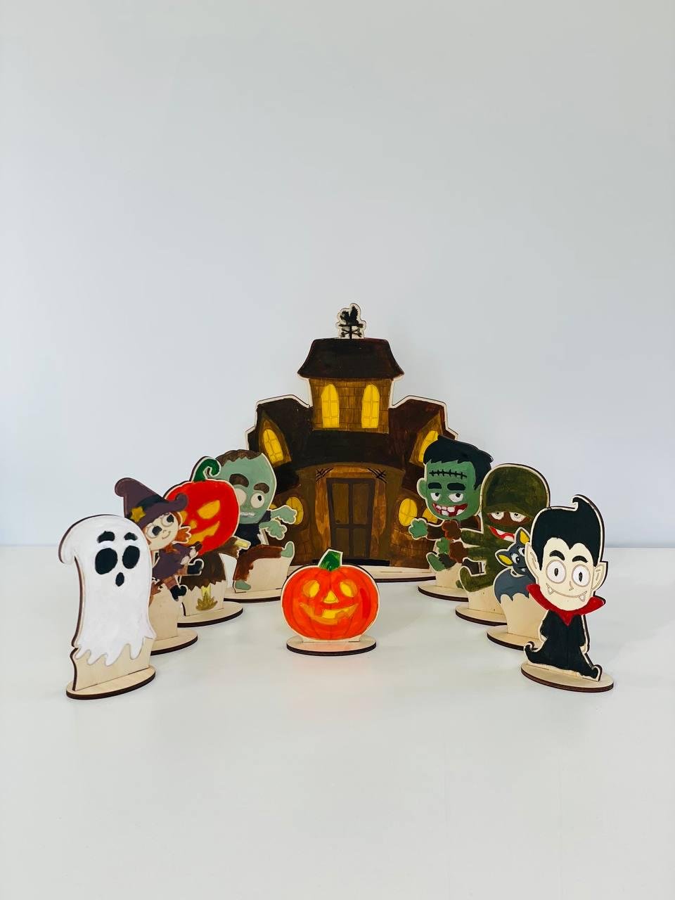 Творческий деревянный набор для раскраски Halloween 26x26x5,8 см - фото 10