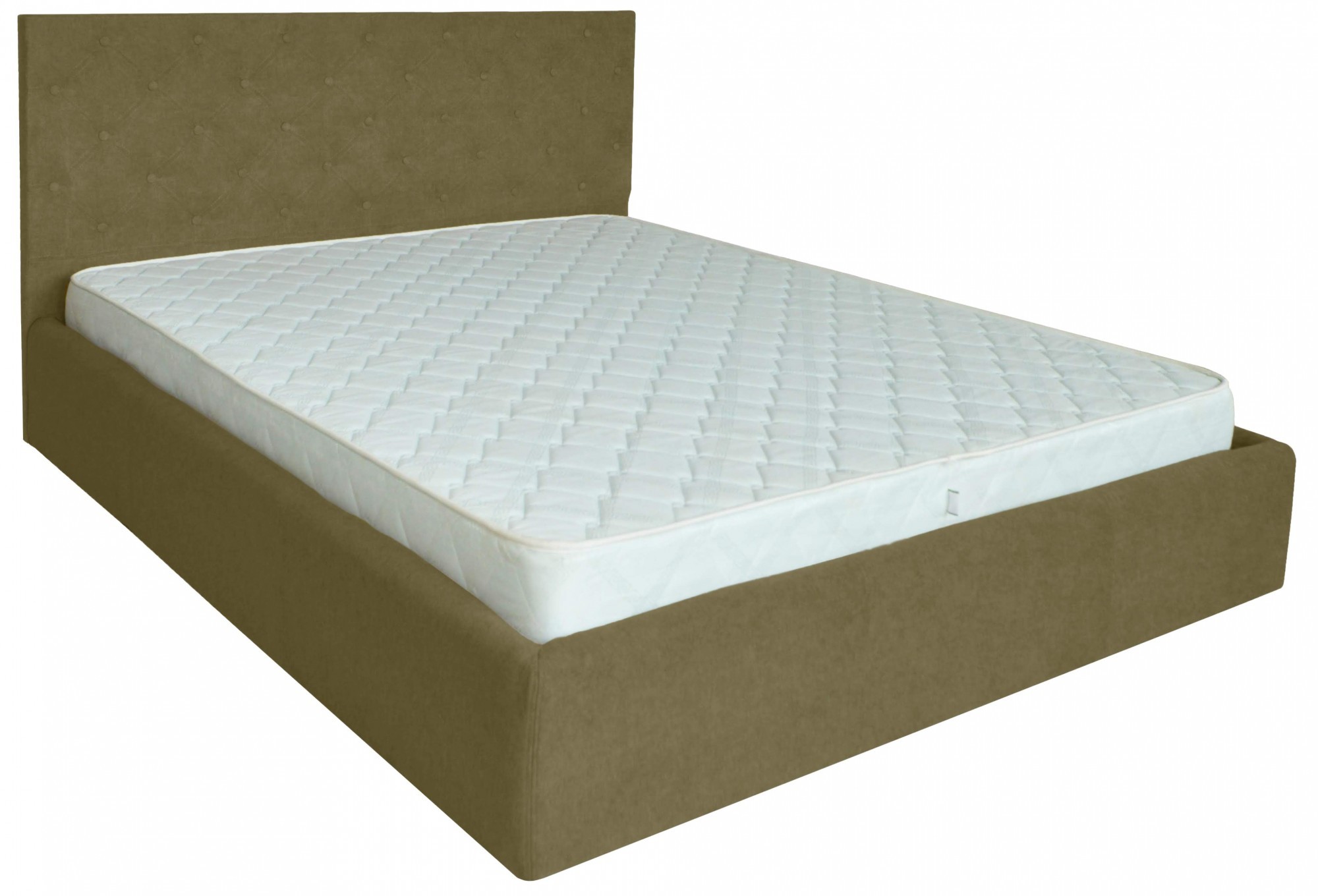 Кровать Coventry VIP Fibril 17 140х190 см Оливковый