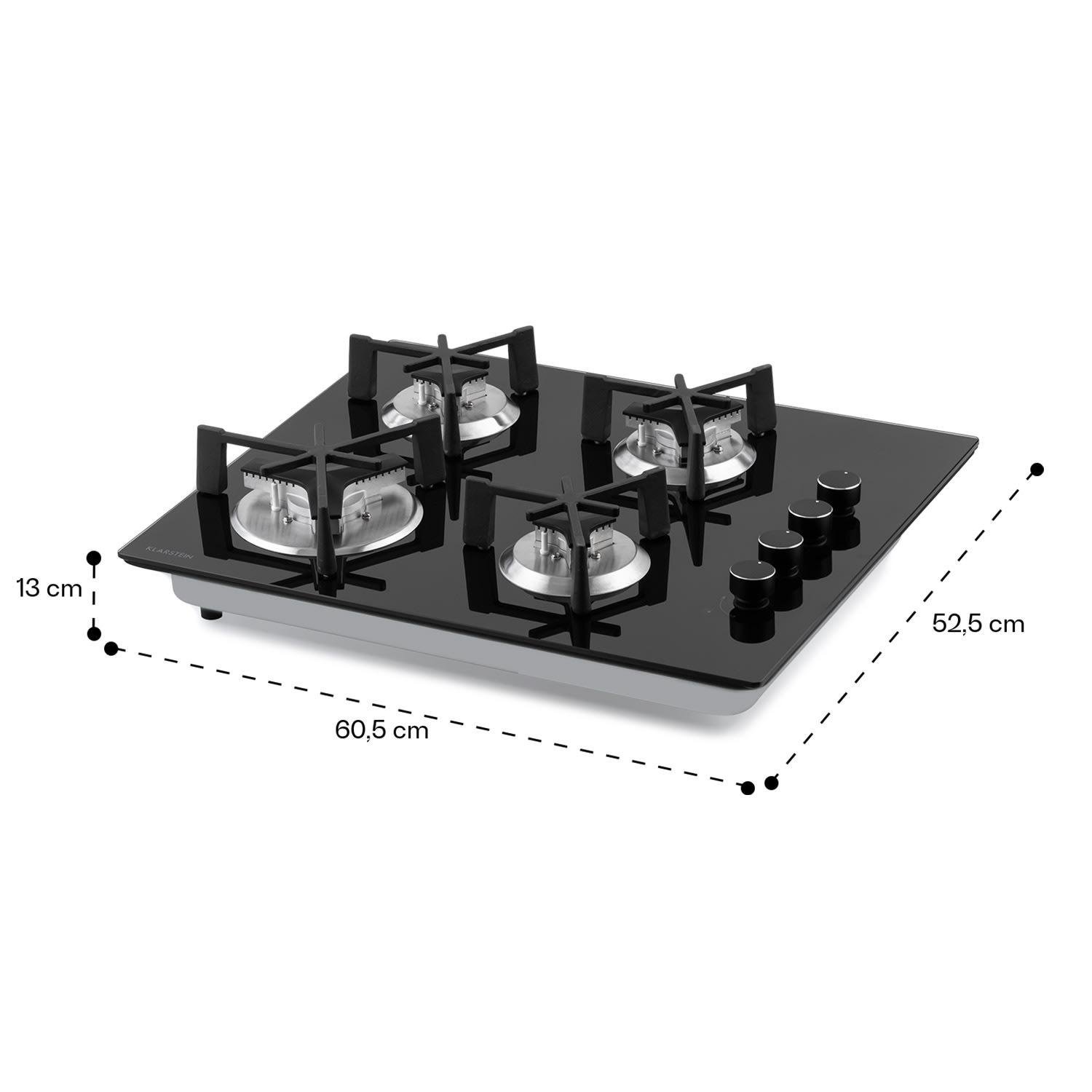Плита газовая Klarstein Trifecta 4 конфорки - фото 4