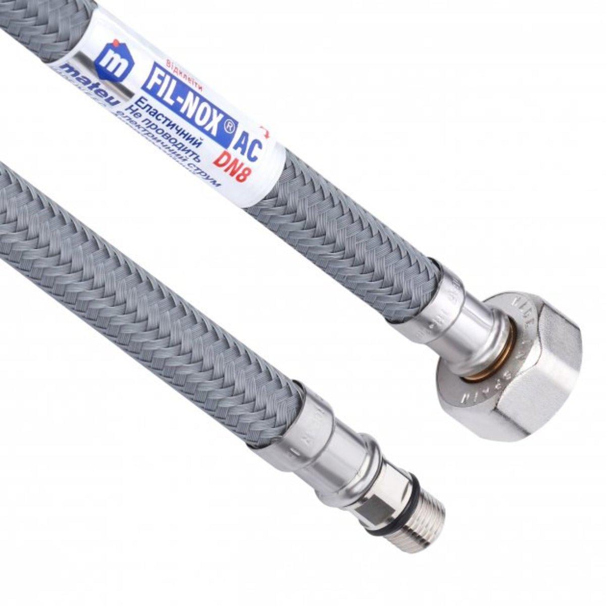 Шланг для подвода воды Mateu FIL-NOX AС SN М10х1/2" 0,3 м (67409) Шланг для подвода воды Mateu FIL-NOX AС SN М10х1/2" 0,3 м (67409)