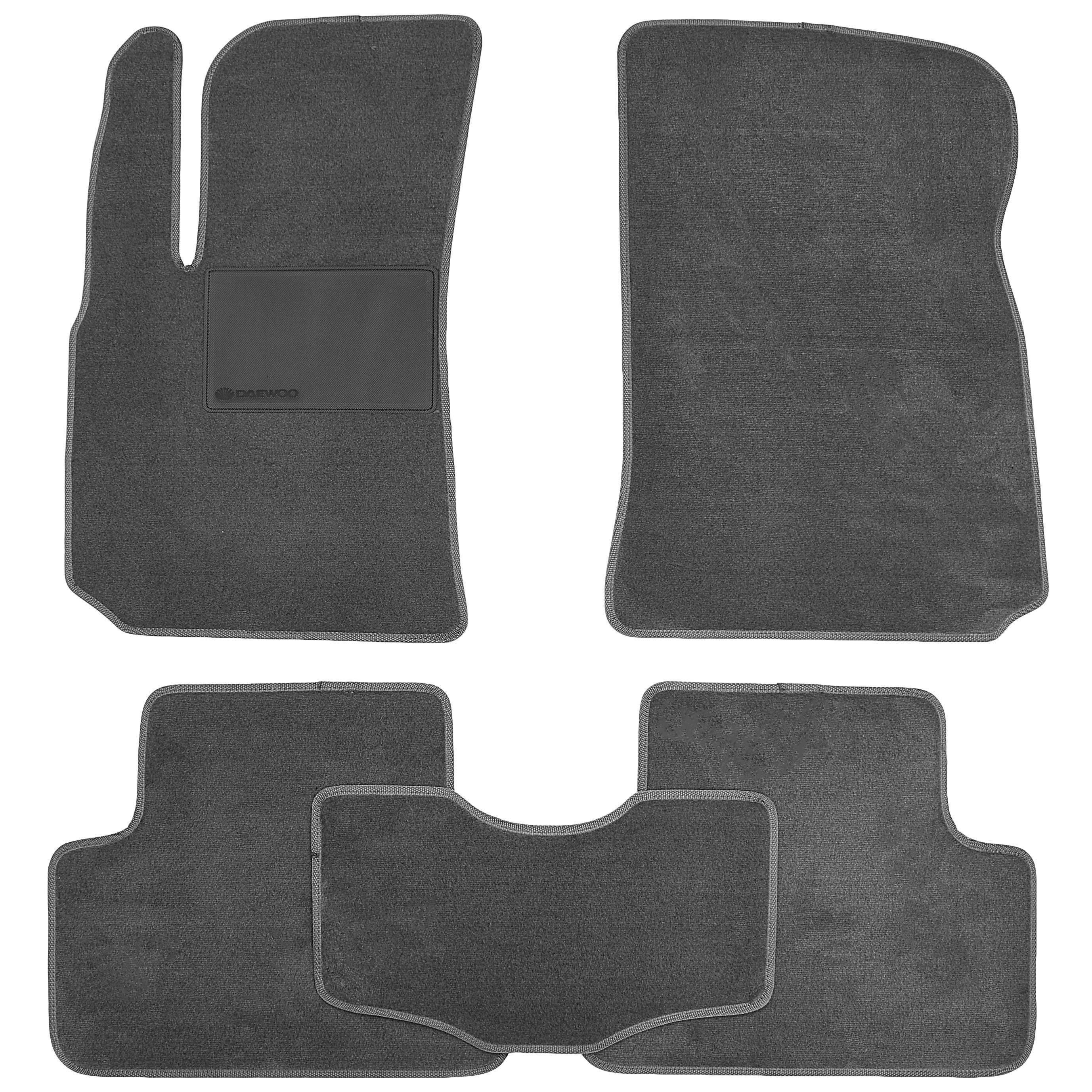 Коврики в салон Optimal для Daewoo Lanos/Sens 98+ текстильные Серый (168520)