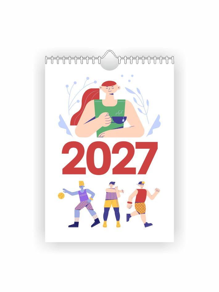 Календарь настенный Vivay А4 на 2027 год (38308779)