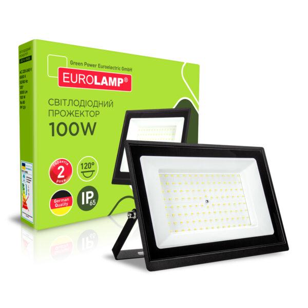 Прожектор LED Eurolamp LED-FL-100 B 100W 230V 6500 6500K IP65 232x29x166 мм (4262380663398) - фото 2