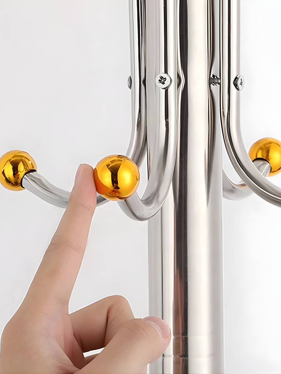 Напольная стойка для одежды 184 см 16 крючков до 30 кг Зеленый (8047659355) - фото 11 Напольная стойка для одежды 184 см 16 крючков до 30 кг Зеленый (8047659355) - фото 11