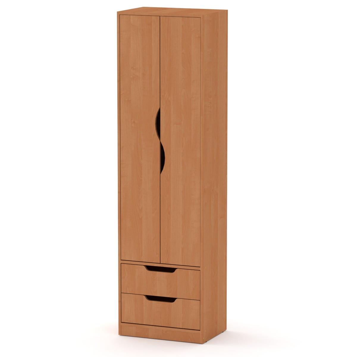 Шкаф Компанит Фаина с ящиками и двумя дверцами Ольха