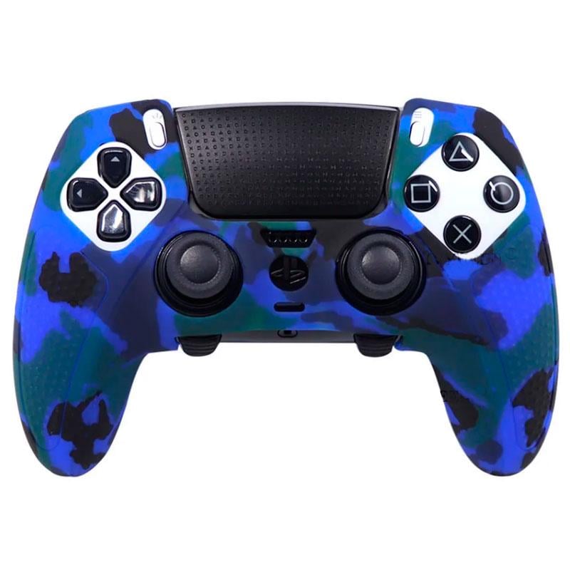 Чехол для геймпада силиконовый PS5 Dualsense Edge Синий камуфляж (HS-56003316)