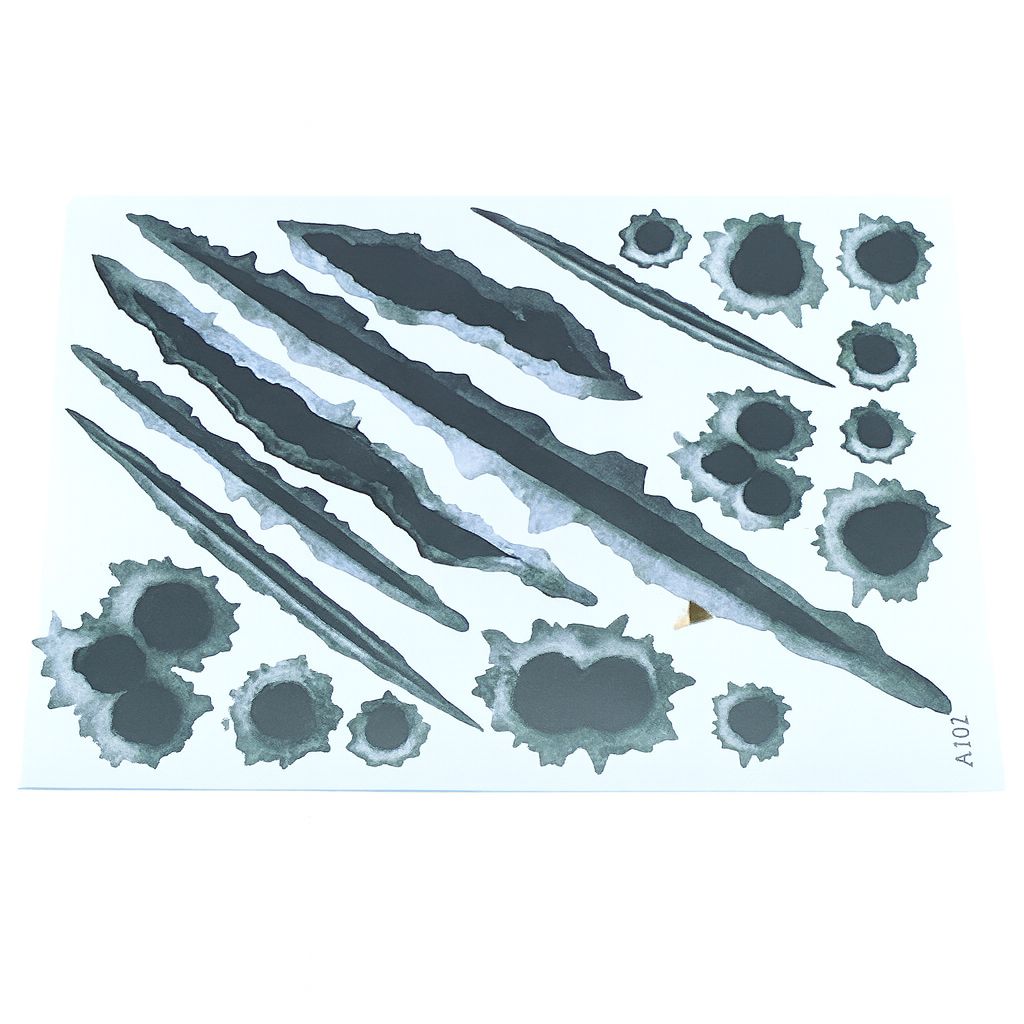 Наклейки 3D стикеры Дырки от пуль/Царапины для автомобиля 18 шт. (2880)