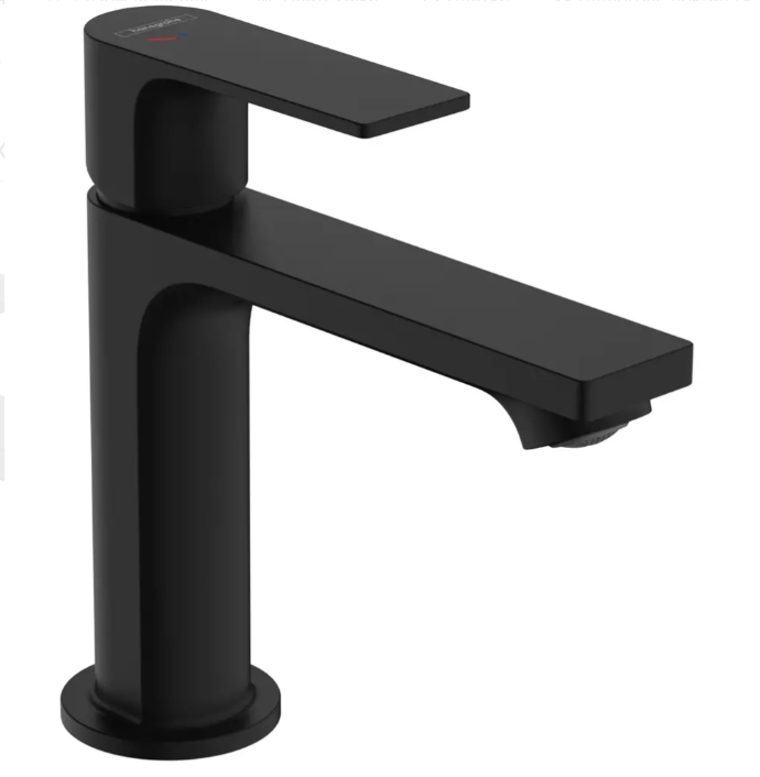Змішувач для раковини Hansgrohe Rebris E 72589670 110 CoolStart EcoSmart+ Чорний матовий ( 551227)