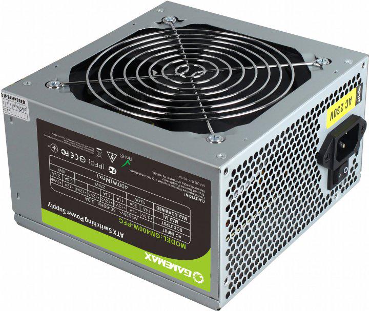 Блок питания ATX GameMax GM-400W-PFC ATX 12В 400W
