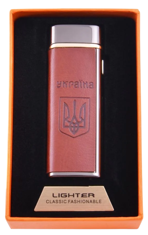 Зажигалка электроимпульсная "Україна" USB Soft в подарочной коробке Black (32161976)