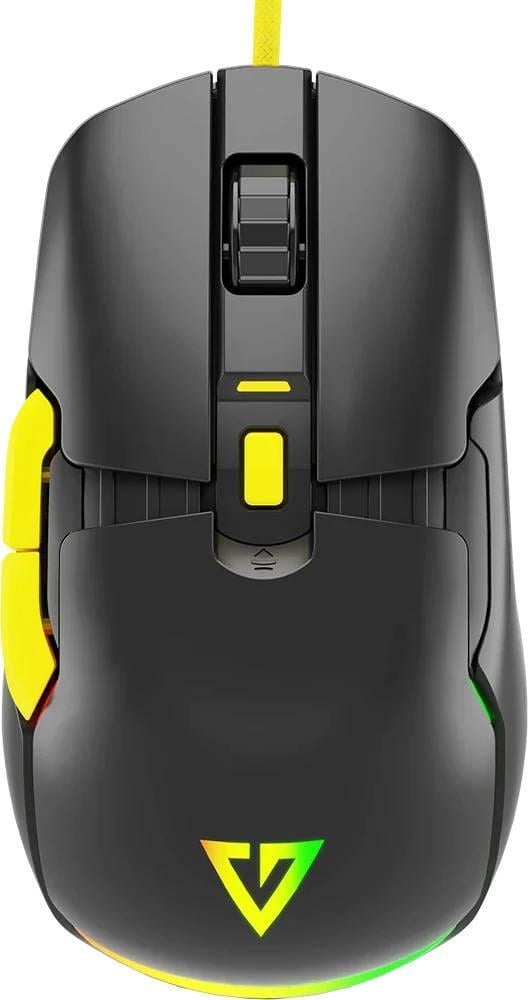 Комп'ютерна мишка ігрова Modecom Jager Volcano RGB Hot-Swap custom 12400 dpi 7 кнопок Чорний (36261050)
