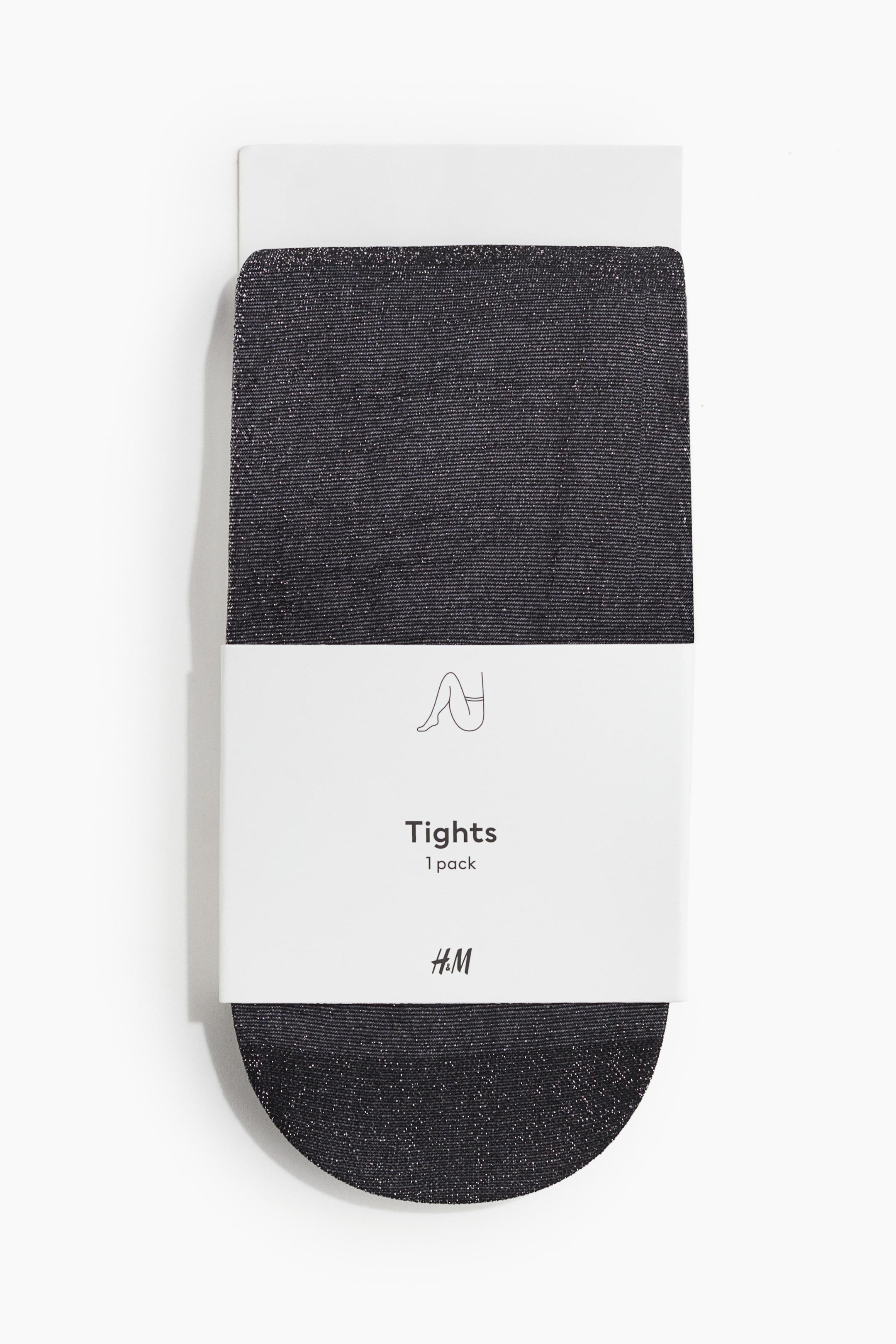 Колготки капроновые 40 Den S Черный глитер (1244020П)