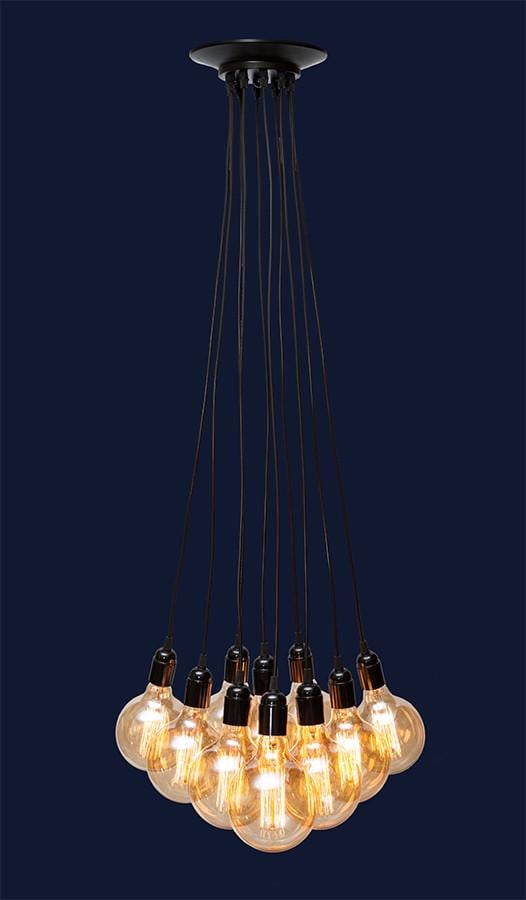 Підвісний світильник Levistella 7527020-10 BK на 10 ламп Чорний (1898635238) - фото 2 Підвісний світильник Levistella 7527020-10 BK на 10 ламп Чорний (1898635238) - фото 2