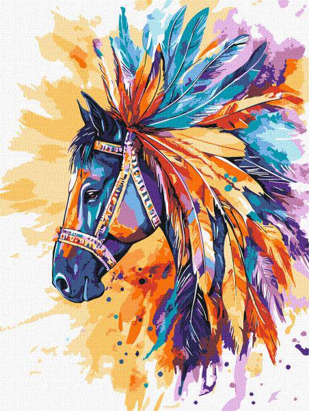 Картина по номерам Ideyka Яркий конь 30x40 см (Id-KHO6767)