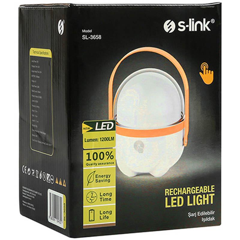 Ліхтар кемпінговий S-link SL-3658 Touch On Off Led 2400 mAh акумуляторний Білий (00000058276_1) - фото 3