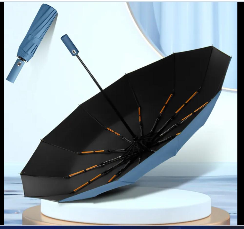 Парасоля автоматична від дощу/сонця/антивітер 12 спиць (15-103) - фото 3 Парасоля автоматична від дощу/сонця/антивітер 12 спиць (15-103) - фото 3