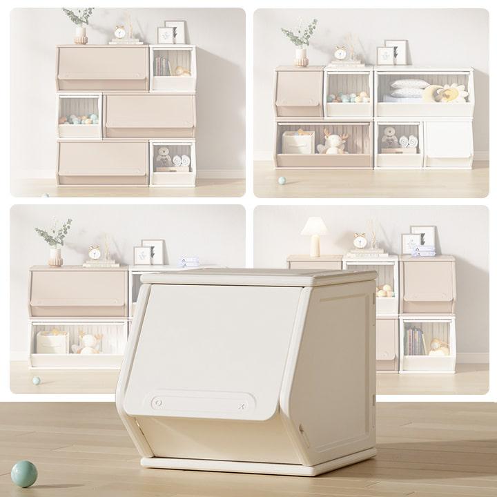 Ящик для игрушек Lumpurini Tabita модульный S Белый (4c414722) - фото 2 Ящик для игрушек Lumpurini Tabita модульный S Белый (4c414722) - фото 2