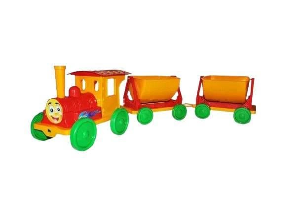 Іграшкова машинка Doloni Toys Поїзд з двома причепами (013118/3) Іграшкова машинка Doloni Toys Поїзд з двома причепами (013118/3)