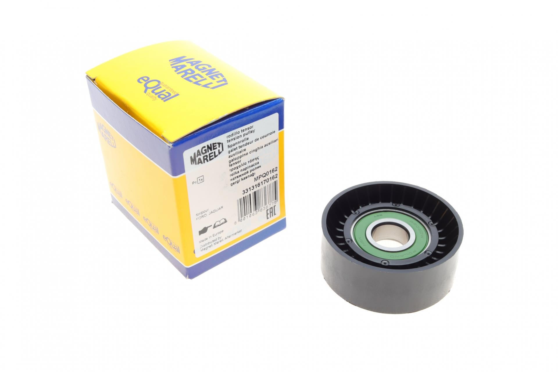 Ролик генератора MAGNETI MARELLI MPQ0162 331316170162 Ford Transit 2.0DI 00 натяжной 65x25.5x17 мм